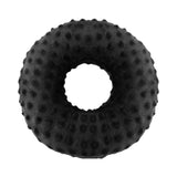 Maxbell Ear Piercing Pillow Round Shaped Soft Travel Easy Clean Side Sleeping Pillow Black