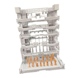 Maxbell Interlocking Display Base DIY Robot Machine Nest Action Figure Display Stand 16.5x11.5x21.5cm White