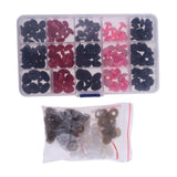 Maxbell 132 Pieces Plastic Safety Noses for Bear Animals Dolls Crafts DIY Making