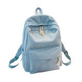 Maxbell School Backpack School Bag Casual Zipper Travel Bag for Travel Camping Party Light Blue