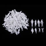 Maxbell Maxbell 100pcs Miniatures People Action Figures Passenger Model for Street Scenery Dioramas (1:30 )