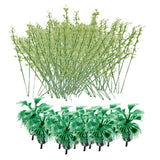 Maxbell 110Pcs Model Bottle Palm Trees Model Bamboo Trees Train Landscape Layout