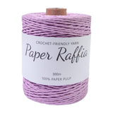 Maxbell Raffia Yarn for Crochet Gifts DIY for Nesting Basket Summer Hat Crochet Bags Light Violet