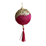 Christmas Tree Hanging Decoration Christmas Bauble for Holiday Home New Year Ball Red