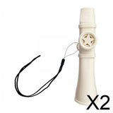 Maxbell 2xKazoo Party Favors Portable Professional Lightweight Color Kazoo Guitar Kids White
