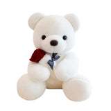 Kids Valentines Day Gifts Home Decor Anniversary Gifts Cute Bear Plush Dolls White 25cm