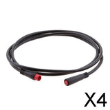 Maxbell 4xSealed Electrical Waterproof Cable Connector Wire Lead Cord  2 Pin