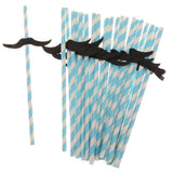 Maxbell 25Pcs 3D Moustache Summer Bar Decor Party Colorful Cocktail Drinking Straw - Aladdin Shoppers