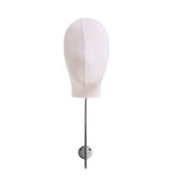 Maxbell Manikin Head Hat Display Head for Beginner Stylist Home Salon Making Styling White