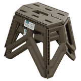 Maxbell 2 Pieces Folding Stools Camping Stool for Outdoor Indoor Backpacking Fishing Gray