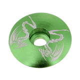 Maxbell Aluminum Alloy Bicycle Threadless Stem Headset Top Cap Cover Green Dragon - Aladdin Shoppers