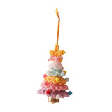 Xmas Small Pendant Mini Xmas Hanging Pendant for Outdoor Festive Decorating Yellow purple