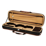 Maxbell Violin Storage Case Handbag Easy Carrying for Beginner Violin Lovers Players black and coffee