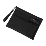 Maxbell Storage Bag with Password Lock Case Travel Tote Bag for Cord Earphone Wallet Black