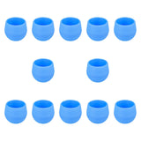 Maxbell 12 Pieces Small Flower Pots Simple Containers for Yard Balcony Indoor Plants Blue