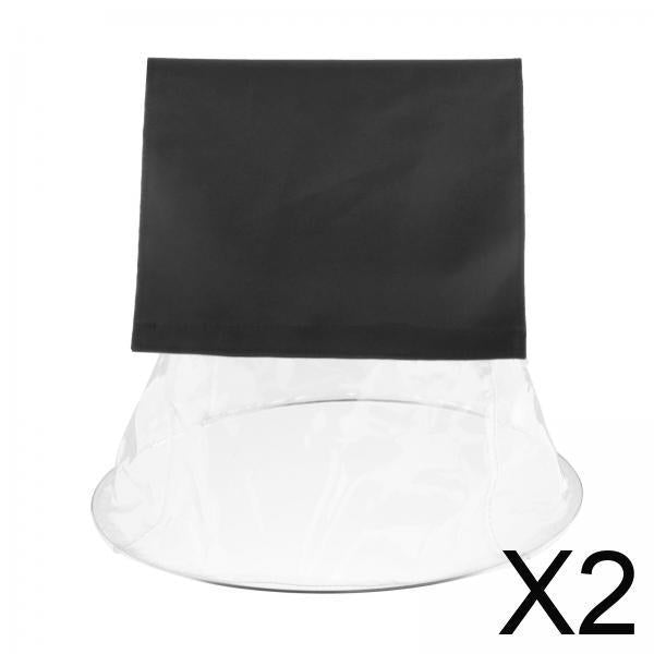 Maxbell 2xStage Lights Cover Clear for Head Light Cover Disco LED Par Light Rain Cover Clear