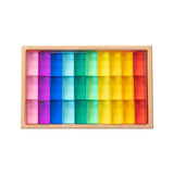 Maxbell Building Blocks Set for Kids Acrylic Cubes Stacking Game for Girls Kids Boys 30pcs