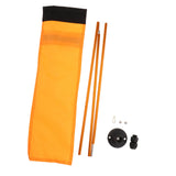Maxbell Kayak Safe Flag Mount Kit Sturdy High Visibility for Dinghies Aluminum Alloy Orange Flag