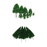 Maxbell 22pcs Model Trees Train Railway Park Road Diorama Scenery Landscape O HO Scale