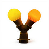 Light-emitting diode mood light, remote control, color changing, dimmable, bedroom decor Yellow + Orange 7W+7W