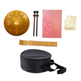Maxbell Steel Drum Musical Instrument Hand Pan Drum for New Year's Gift Concert Yoga Copper