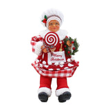 Christmas Chef Ms Claus Figurine Doll Toy for Fireplace Party Supplies Home Style A