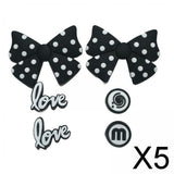 Maxbell 5xBeach Bag Charms Accessories Beach Handbag PVC Tote Inserts Buckle Ornaments Style F