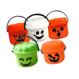 Maxbell Halloween Pumpkin Buckets Mini Goody Bucket Photo Prop Trick or Treat Bucket 5 Pack