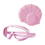 Maxbell Swimmer Glasses with Swim Cap Swimming Glasses Swim Eyewear Swimming Goggles Pink