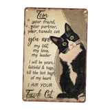 Maxbell Tin Painting Vintage Design Pet Oath Decorative Poster for Garage Cafe Store