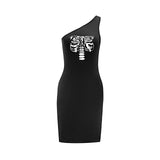 Maxbell Maxbell Women's Cold Shoulder Dress Summer Sundress for Going Out Holiday Daily Wear L