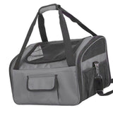Maxbell Dog Car Seat Folded Breathable Mesh Gifts Shoulder Bag Comfortable Dog Crate Gray