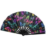 Maxbell Foldable Hand Fan Novelty Kung Fu Fan for Wedding Stage Performance Birthday Butterfly