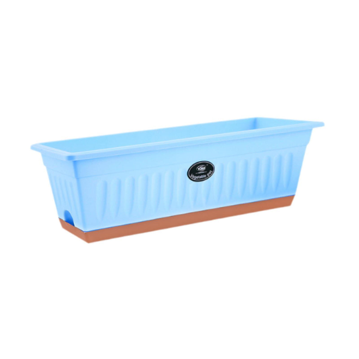 Maxbell Flower Window Box Vegetable Planter Rectangular for Garden Kitchen Versatile Blue