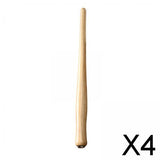 Maxbell 4xWooden Calligraphy Dip Pen Holder for Various Pen Nib Portable Compact Retro Light Brown