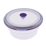 Maxbell Maxbell Silicone Portable Lunch Bowl Round Folding Box Food Storage Container 600ml