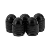 Maxbell 5 Pieces Aluminum Bicycle Bike Schrader Air Valve Dust Cap Cover Black - Aladdin Shoppers