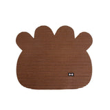 Maxbell Maxbell Non slip Flexible Pet Litter Mat Cat Litter Trapping Mat Pet Food Mat brown