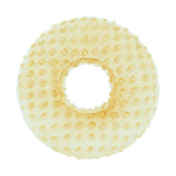 Maxbell Ear Piercing Pillow Round Shaped Soft Travel Easy Clean Side Sleeping Pillow Yellow