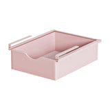 Maxbell Under Shelf Basket Under Cabinet Organizer for Dorm Bedroom Kitchen Cupboard Pink