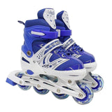 Maxbell Maxbell Kids Inline Skates Breathable Illuminating for Indoor and Outdoor Teens Gift Blue Size M