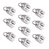 Maxbell 9x10pcs Plastic Curtain Track Runners Rail Runners with Eyelet