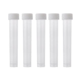 Maxbell 5Pcs 10ml&10Pcs 5ml Plastic Graduated Cryovial Test Tube Sample w/ Screw Cap