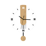 Maxbell Storage Basket and Wall Clock No Ticking Lightweight Wall Decoration