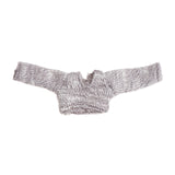 Maxbell 1/12 Scale Female Figure Doll Sweater Fashion Mini for 6 inch Action Figures Gray