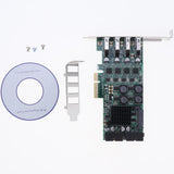 4 Port USB 3.0 PCI-e Expansion Card PCI Express PCIe USB 3.0 Hub Adapter