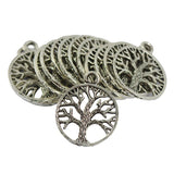 Maxbell Maxbell Ethnic Antique Silver Tree of life Charms Pendants Jewelry DIY Making 30pcs