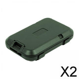 Maxbell 2xBank Card Holder Portable Card Case Wallet for ID Card Credit Cards Protector Green