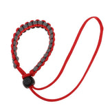 Maxbell Adjustable Camera Wrist Strap Braided Paracord Hand Lanyard Red Gray