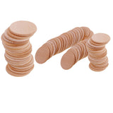 70 Pieces Blank Round Unfinished Wood Embellishments for Art DIY Crafts 36mm